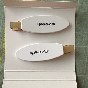 Spoiled White Hair Clips